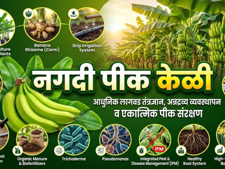 नगदी पीक केळी: आधुनिक लागवड तंत्रज्ञान आणि एकात्मिक पीक संरक्षण