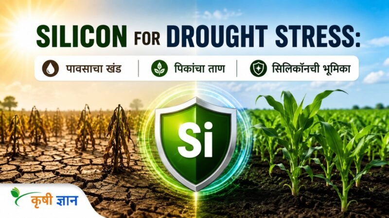 Silicon for Drought Stress: पावसाचा खंड, पिकांचा ताण आणि सिलिकॉनची भूमिका