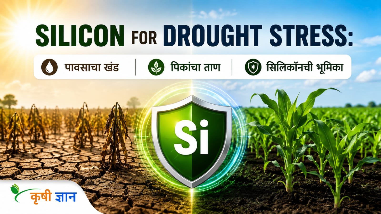 Silicon for Drought Stress: पावसाचा खंड, पिकांचा ताण आणि सिलिकॉनची भूमिका