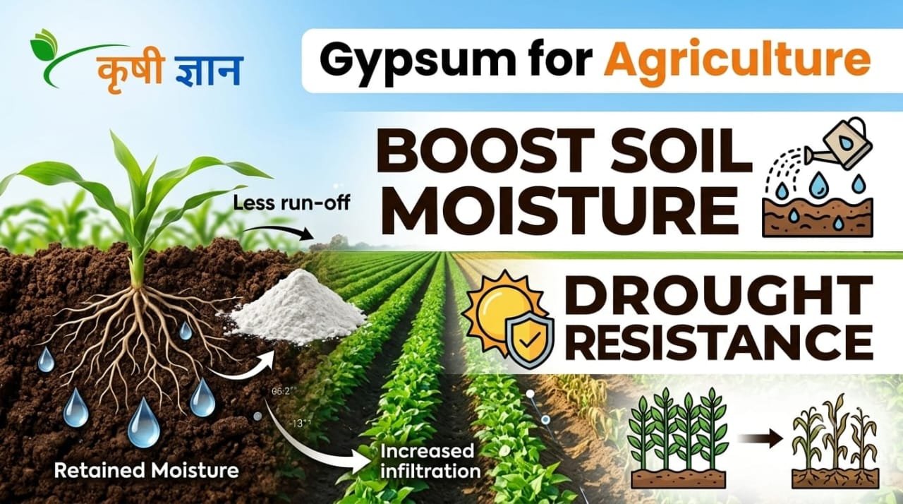 Gypsum for Agriculture: Boost Soil Moisture & Drought Resistance